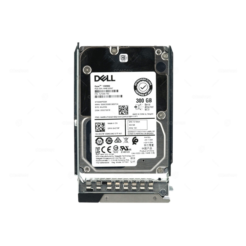 NCT9F-G14 DELL HDD 300GB 15K SAS 12G 2.5" SFF FOR G14